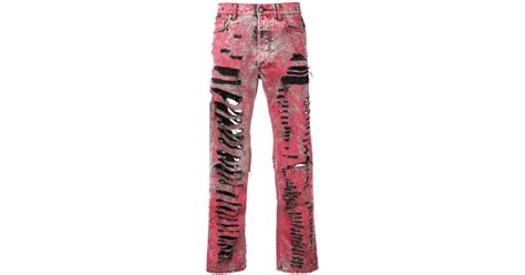 gucci ripped jeans men|gucci ripped denim jeans.